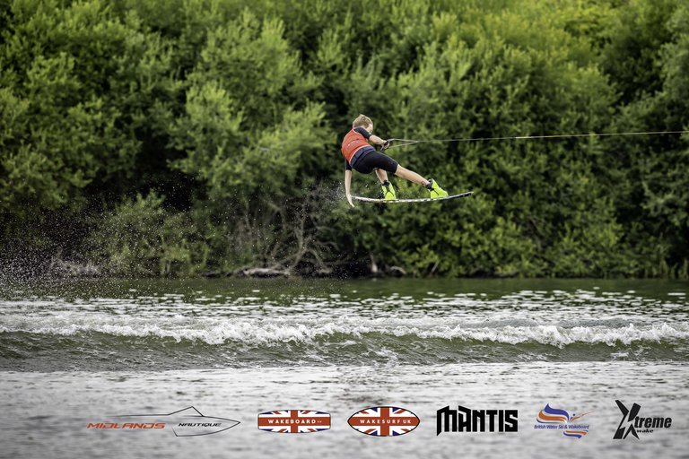 Rider at the 2024 Midlands Nautique UK Wake Nationals Wakeboard - Photo Mantis Pro Media