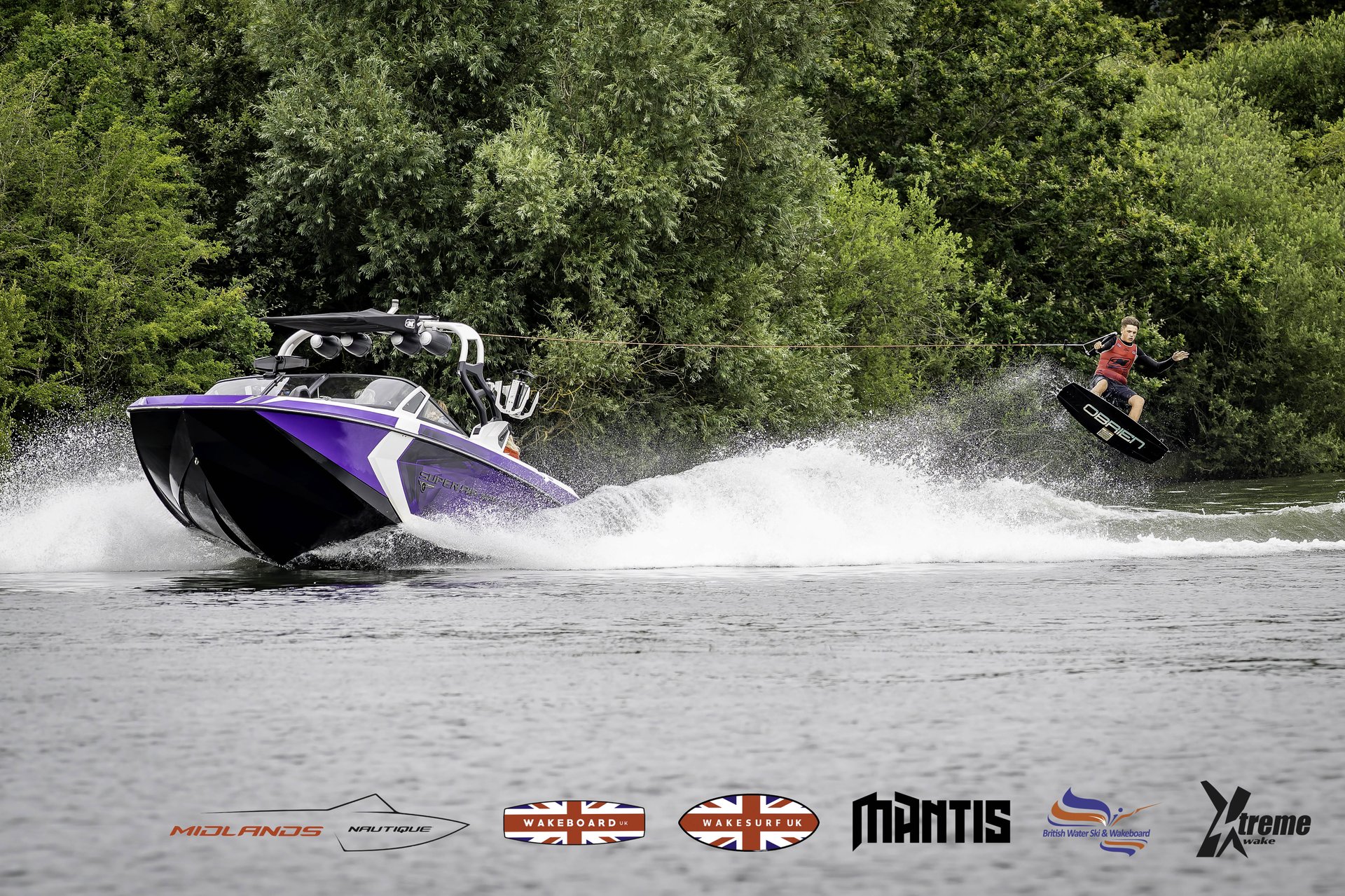 Rider at the 2024 Midlands Nautique UK Wake Nationals Wakeboard