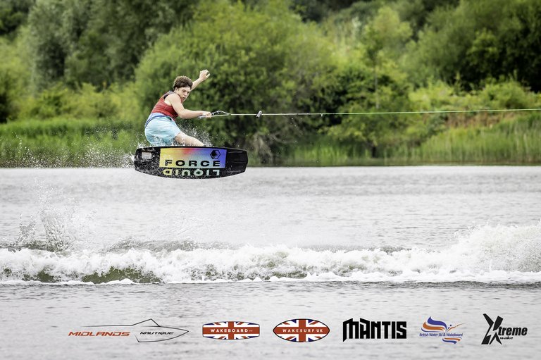 Rider at the 2024 Midlands Nautique UK Wake Nationals Wakeboard - Photo Mantis Pro Media