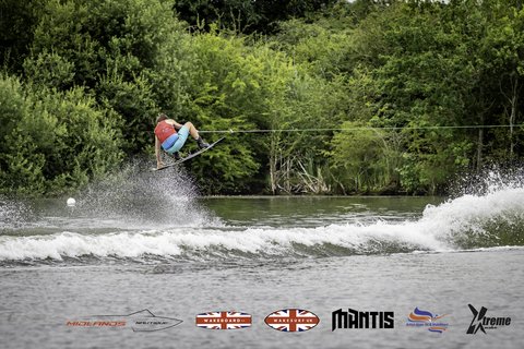 Rider at the 2024 Midlands Nautique UK Wake Nationals Wakeboard - Photo Mantis Pro Media