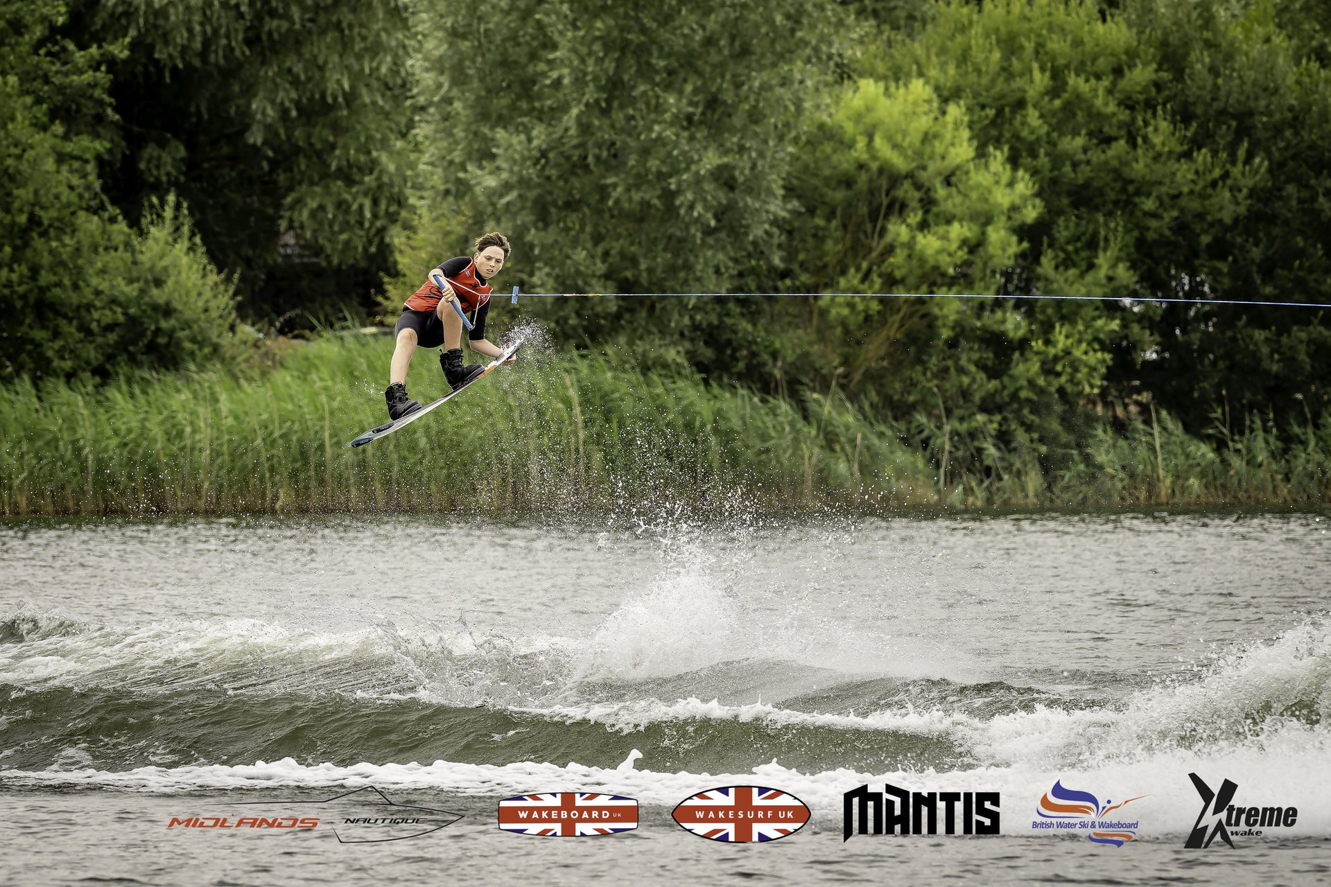 Rider at the 2024 Midlands Nautique UK Wake Nationals Wakeboard
