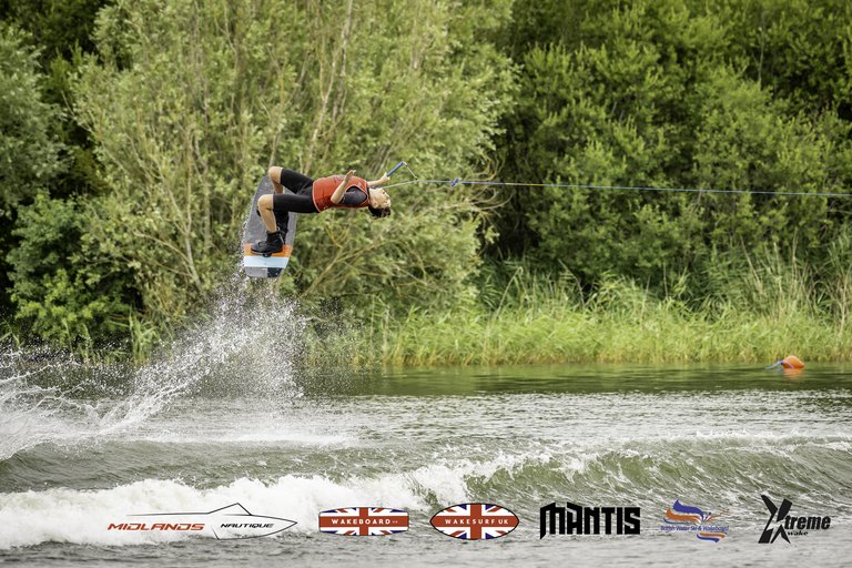 Rider at the 2024 Midlands Nautique UK Wake Nationals Wakeboard - Photo Mantis Pro Media