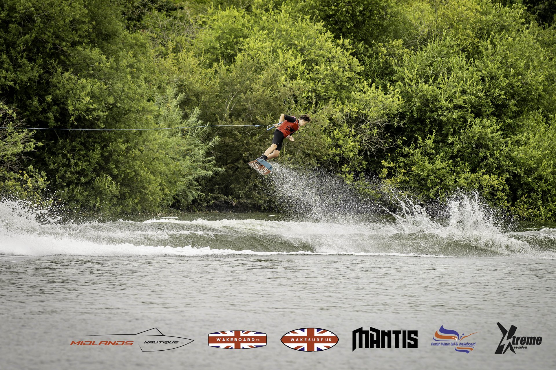 Rider at the 2024 Midlands Nautique UK Wake Nationals Wakeboard