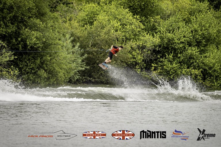 Rider at the 2024 Midlands Nautique UK Wake Nationals Wakeboard - Photo Mantis Pro Media
