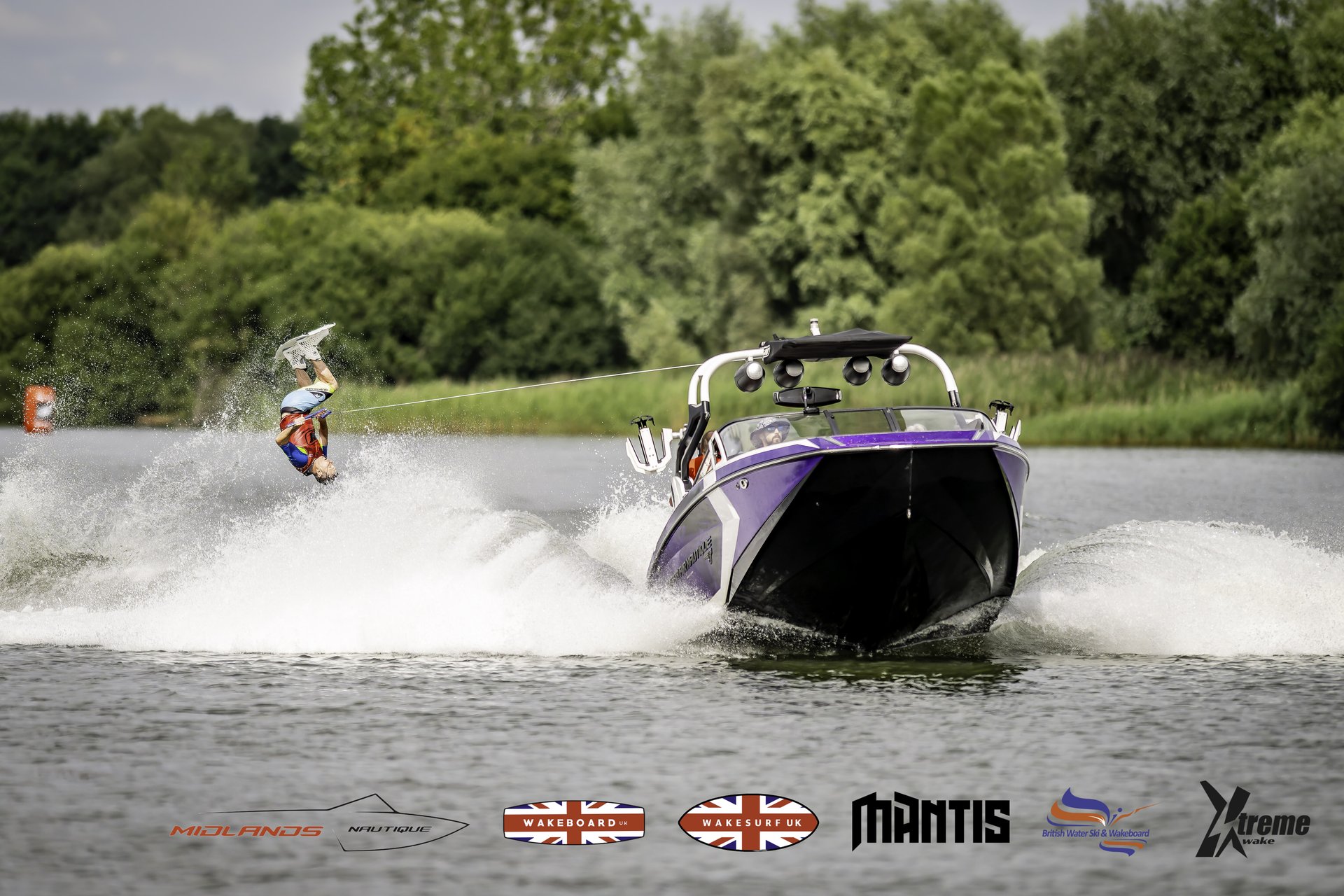 Rider at the 2024 Midlands Nautique UK Wake Nationals Wakeboard