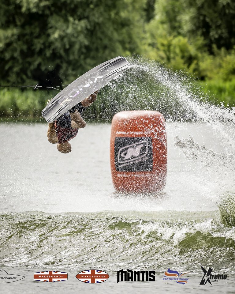 Rider at the 2024 Midlands Nautique UK Wake Nationals Wakeboard - Photo Mantis Pro Media