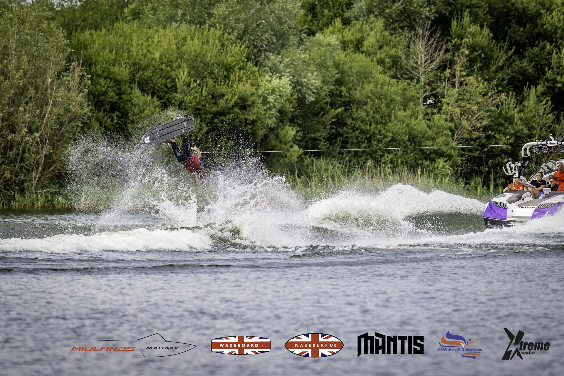 Rider at the 2024 Midlands Nautique UK Wake Nationals Wakeboard