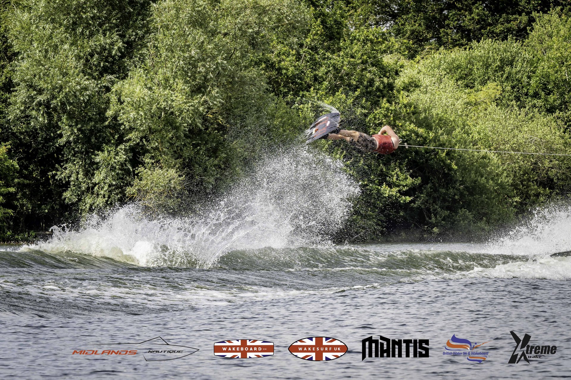Rider at the 2024 Midlands Nautique UK Wake Nationals Wakeboard