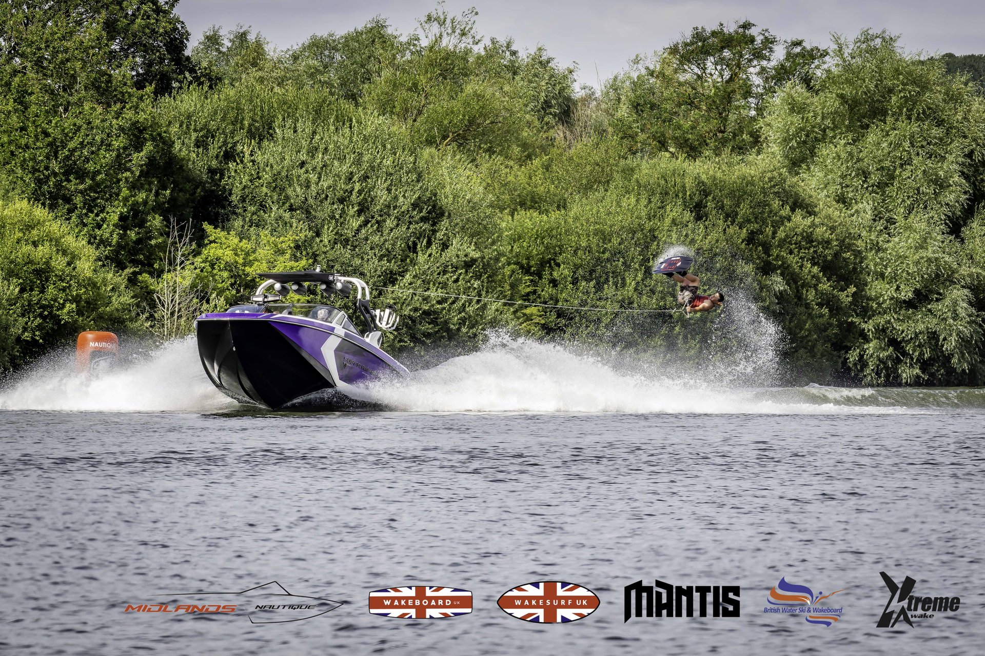 Rider at the 2024 Midlands Nautique UK Wake Nationals Wakeboard