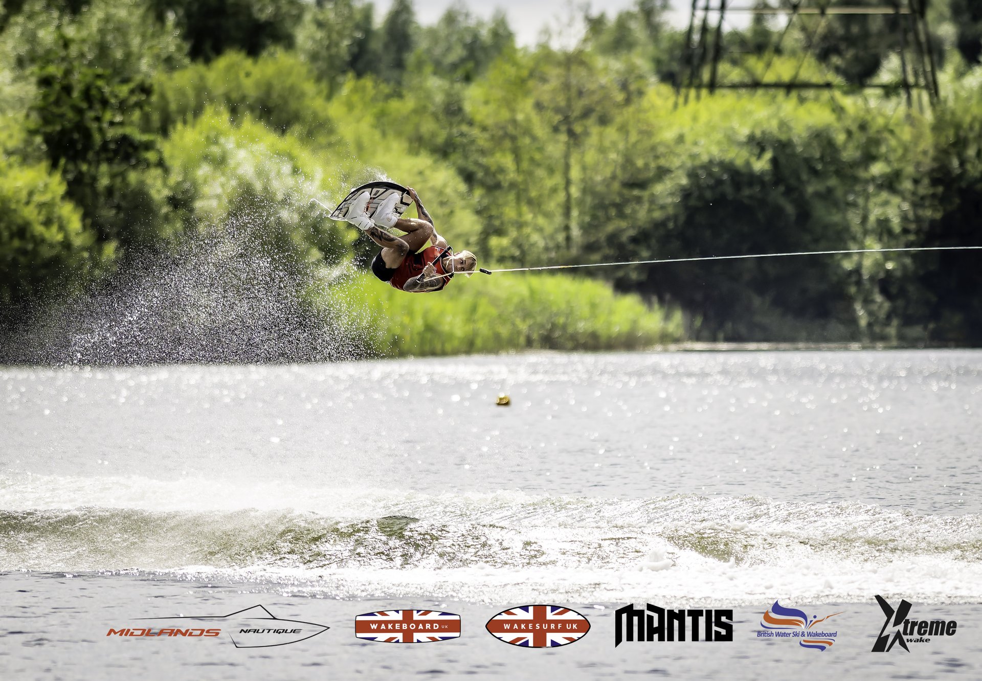 Rider at the 2024 Midlands Nautique UK Wake Nationals Wakeboard