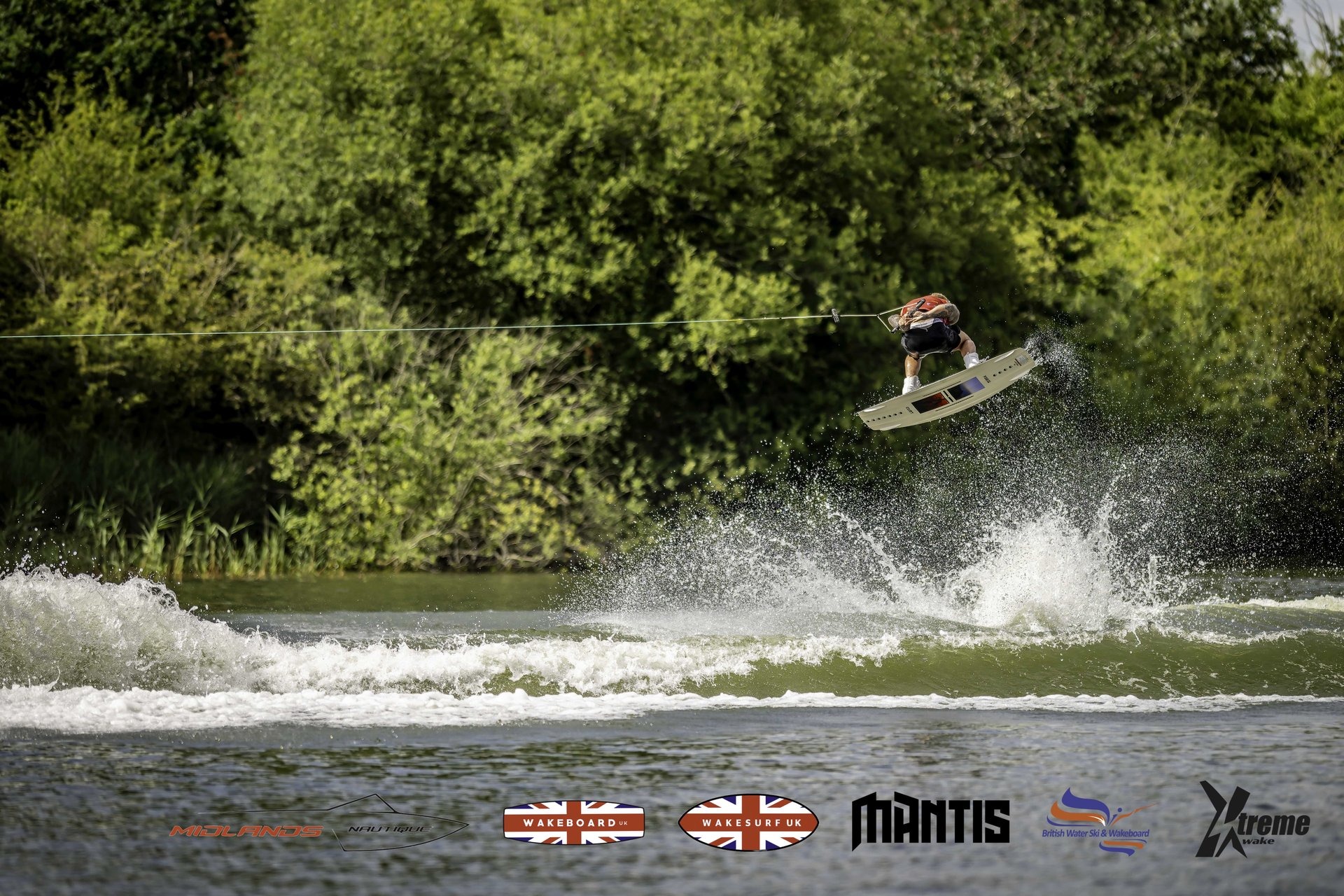 Rider at the 2024 Midlands Nautique UK Wake Nationals Wakeboard