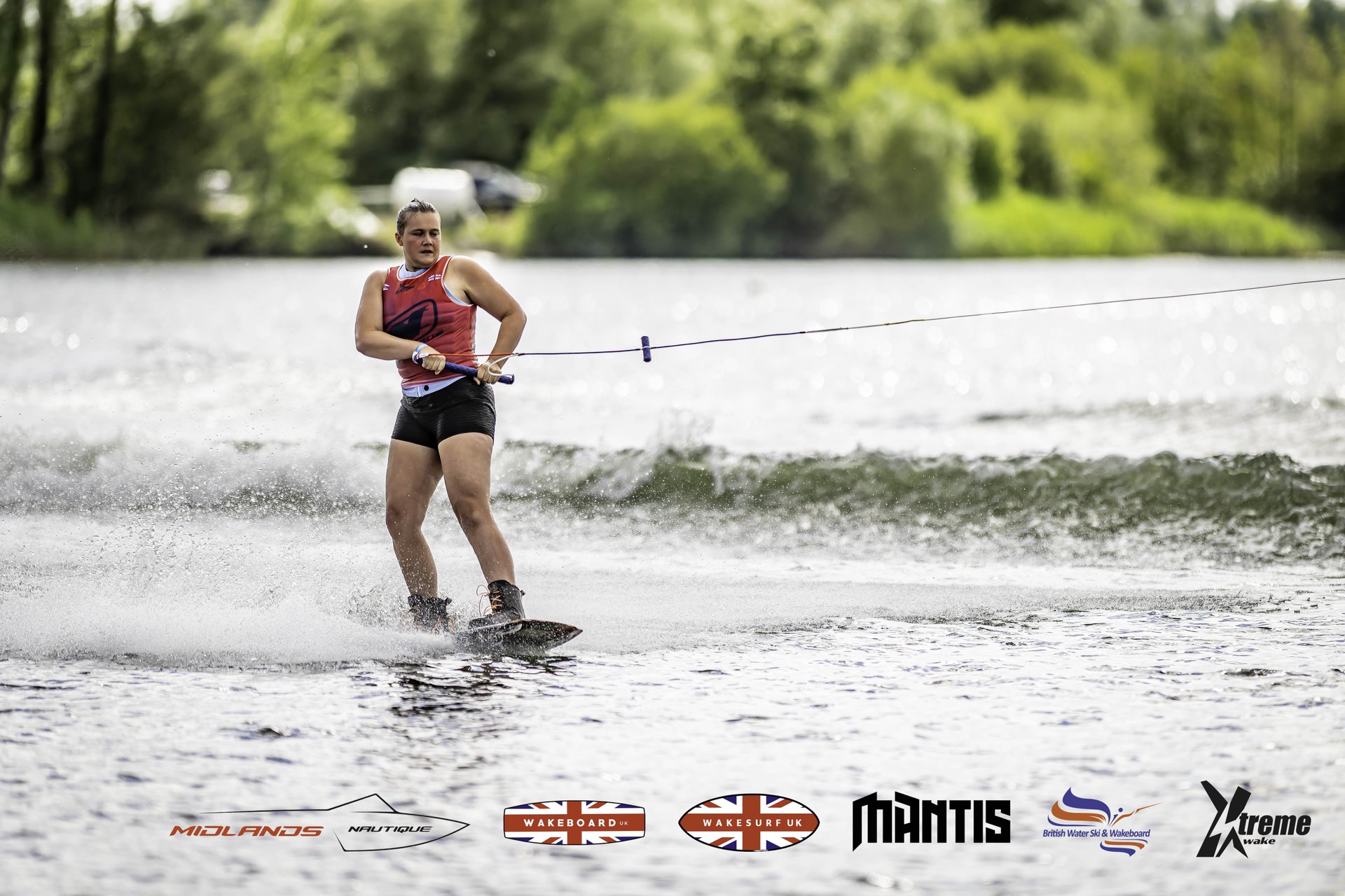 Rider at the 2024 Midlands Nautique UK Wake Nationals Wakeboard