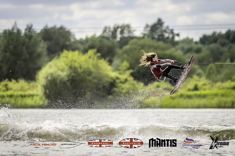 Rider at the 2024 Midlands Nautique UK Wake Nationals Wakeboard - Photo Mantis Pro Media