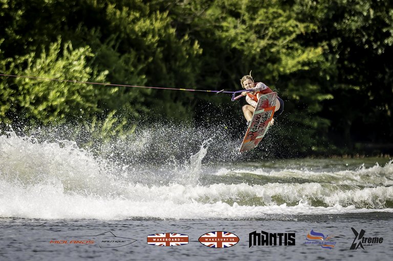 Rider at the 2024 Midlands Nautique UK Wake Nationals Wakeboard - Photo Mantis Pro Media