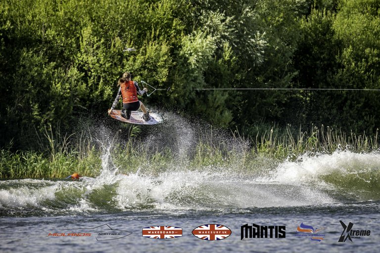 Rider at the 2024 Midlands Nautique UK Wake Nationals Wakeboard - Photo Mantis Pro Media