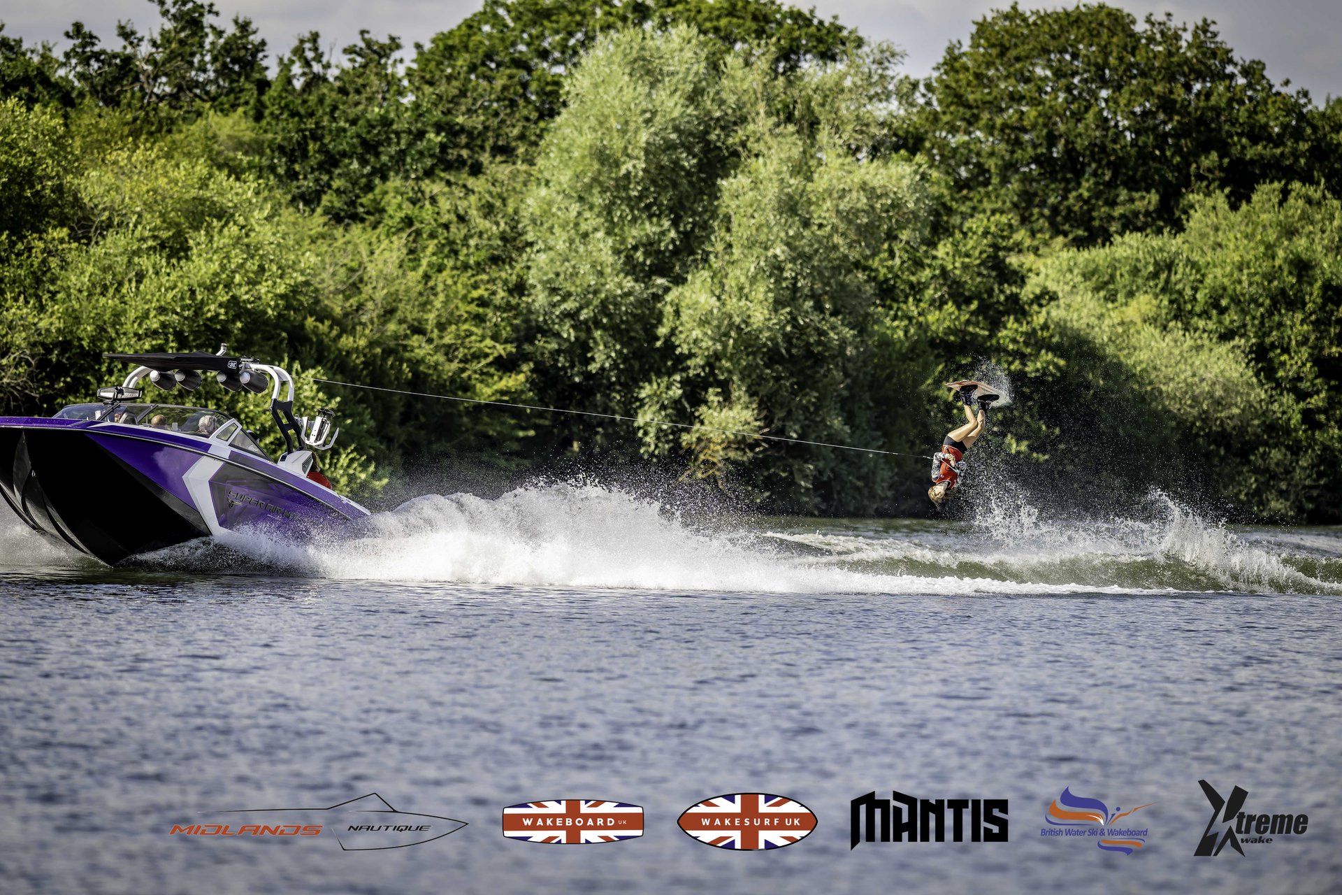 Rider at the 2024 Midlands Nautique UK Wake Nationals Wakeboard