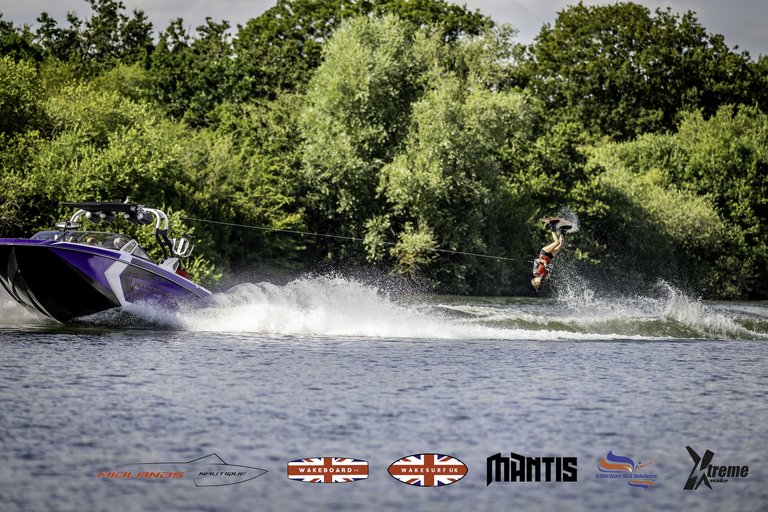 Rider at the 2024 Midlands Nautique UK Wake Nationals Wakeboard - Photo Mantis Pro Media