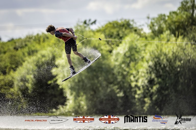 Rider at the 2024 Midlands Nautique UK Wake Nationals Wakeboard - Photo Mantis Pro Media