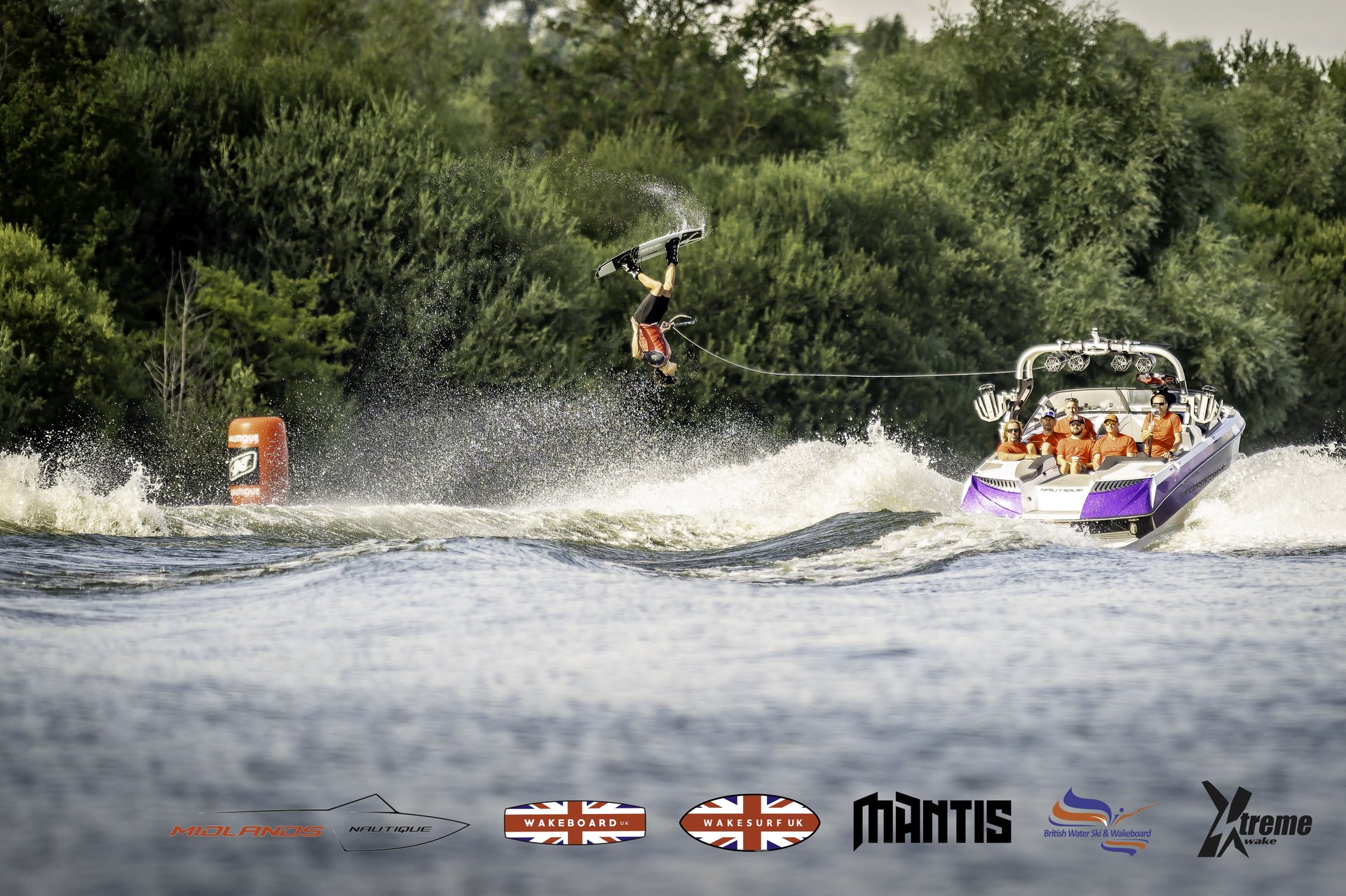 Rider at the 2024 Midlands Nautique UK Wake Nationals Wakeboard
