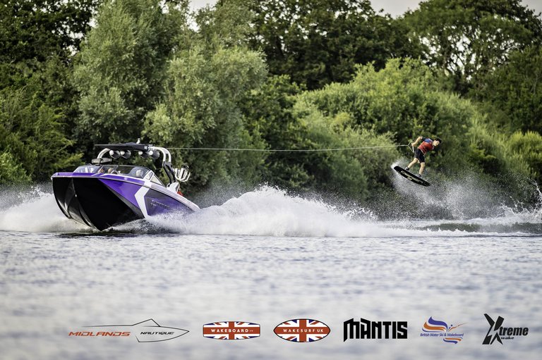 Rider at the 2024 Midlands Nautique UK Wake Nationals Wakeboard - Photo Mantis Pro Media