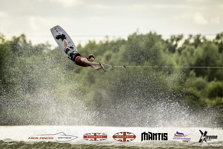 Rider at the 2024 Midlands Nautique UK Wake Nationals Wakeboard - Photo Mantis Pro Media