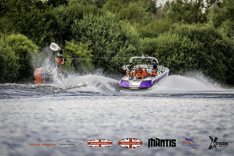 Rider at the 2024 Midlands Nautique UK Wake Nationals Wakeboard - Photo Mantis Pro Media