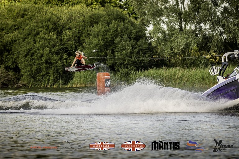 Kate Waldron at the 2024 Midlands Nautique UK Wake Nationals Wakeboard