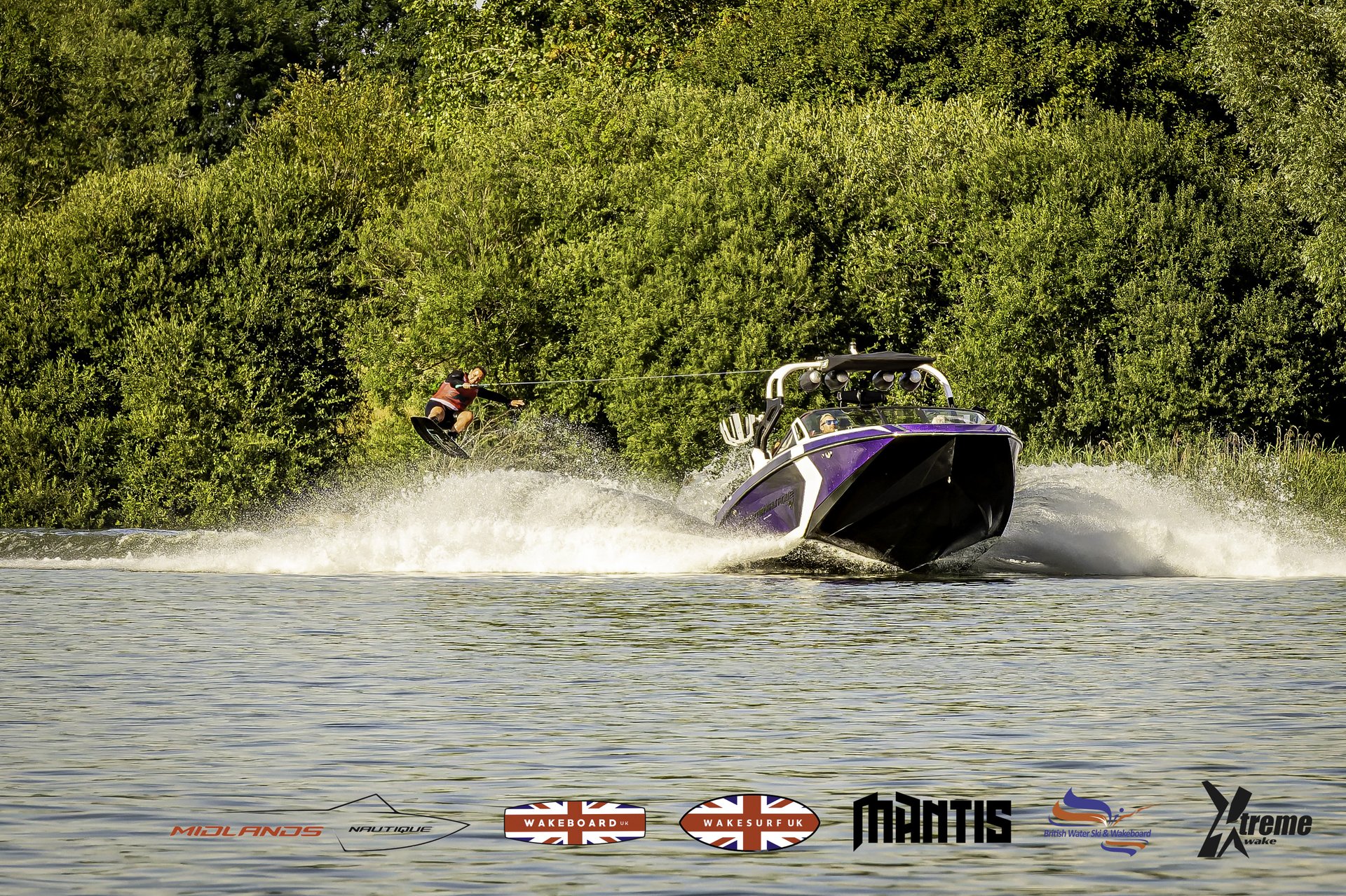 Rider at the 2024 Midlands Nautique UK Wake Nationals Wakeboard
