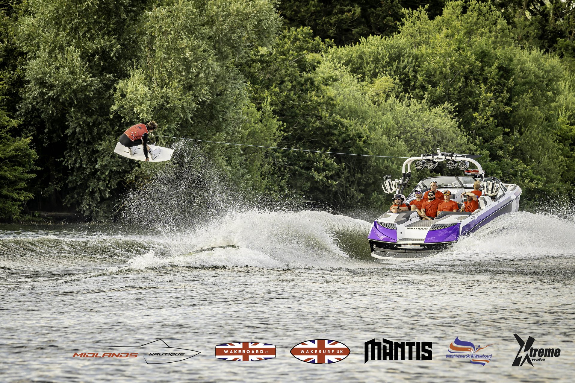 Rider at the 2024 Midlands Nautique UK Wake Nationals Wakeboard