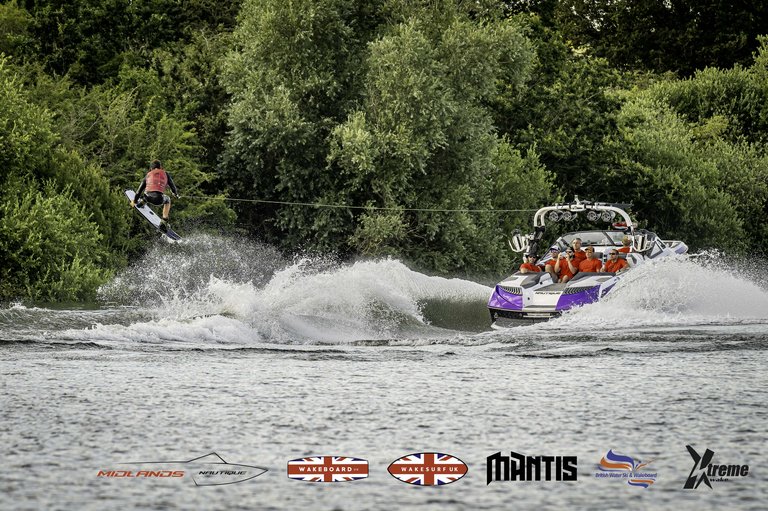 Rider at the 2024 Midlands Nautique UK Wake Nationals Wakeboard - Photo Mantis Pro Media