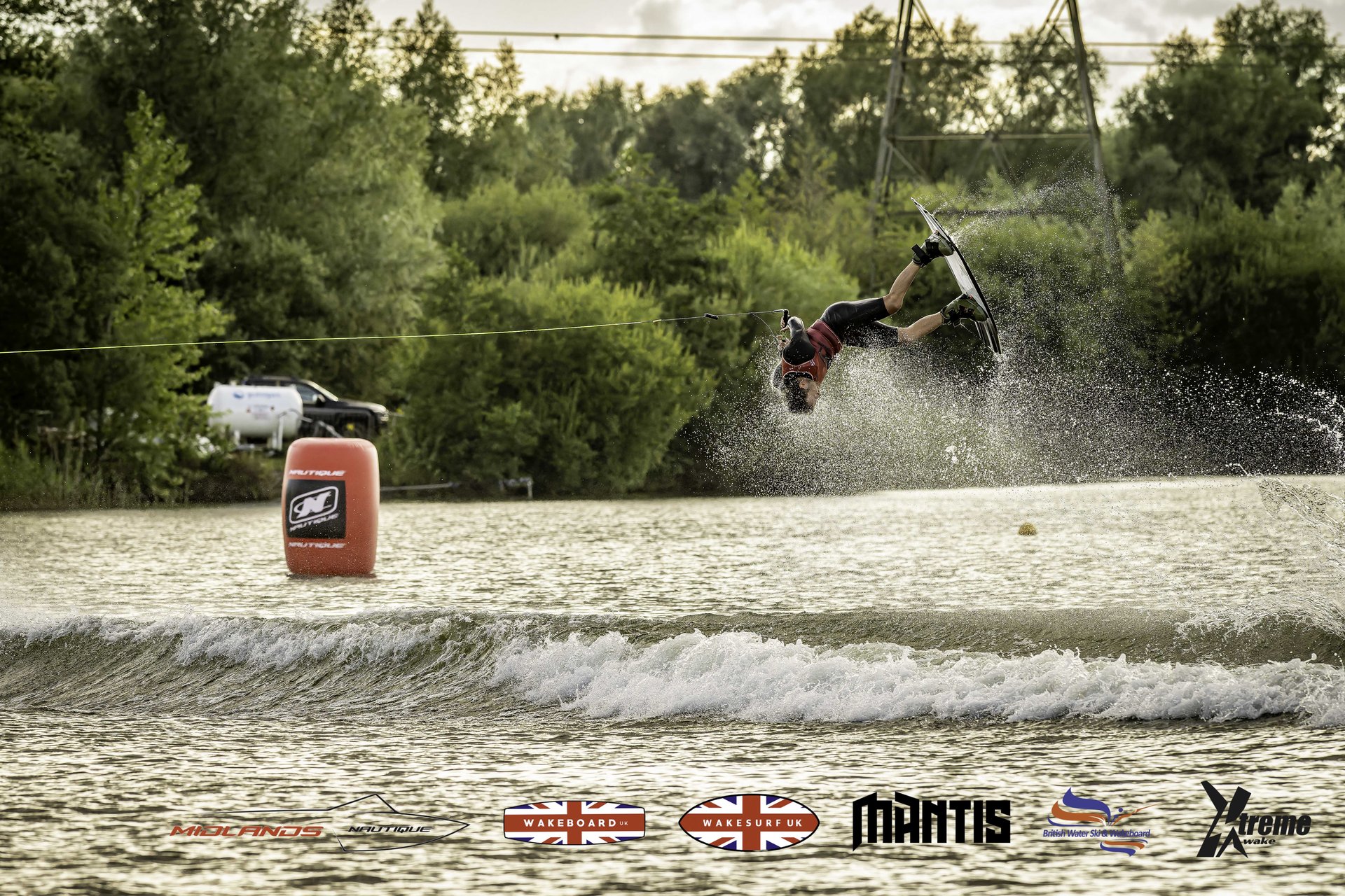 Rider at the 2024 Midlands Nautique UK Wake Nationals Wakeboard