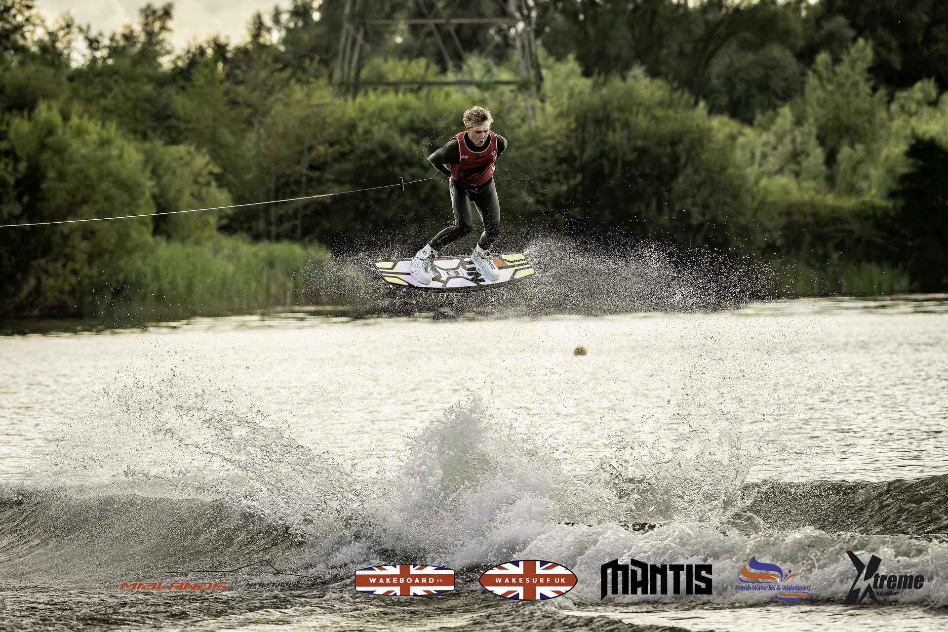 Rider at the 2024 Midlands Nautique UK Wake Nationals Wakeboard