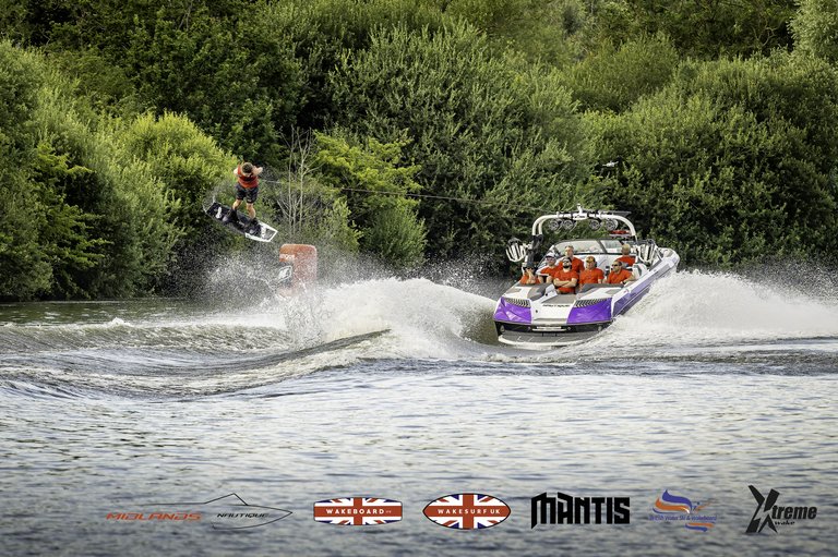 Rider at the 2024 Midlands Nautique UK Wake Nationals Wakeboard - Photo Mantis Pro Media