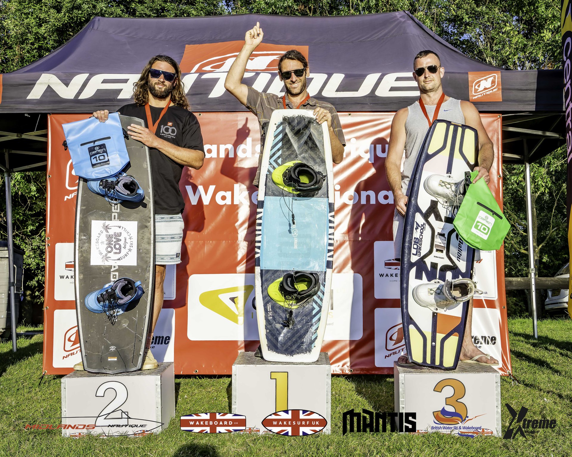 O30s Men Podium at the 2024 Midlands Nautique UK Wake Nationals