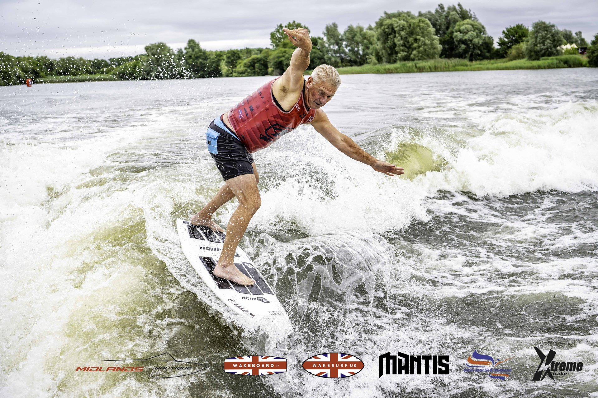 Rider at the 2024 Midlands Nautique UK Wake Nationals Wakesurf