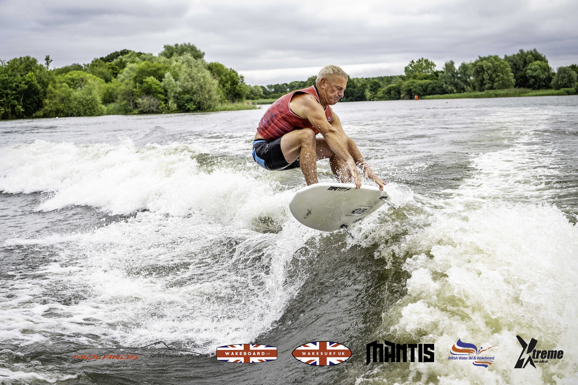 Rider at the 2024 Midlands Nautique UK Wake Nationals Wakesurf