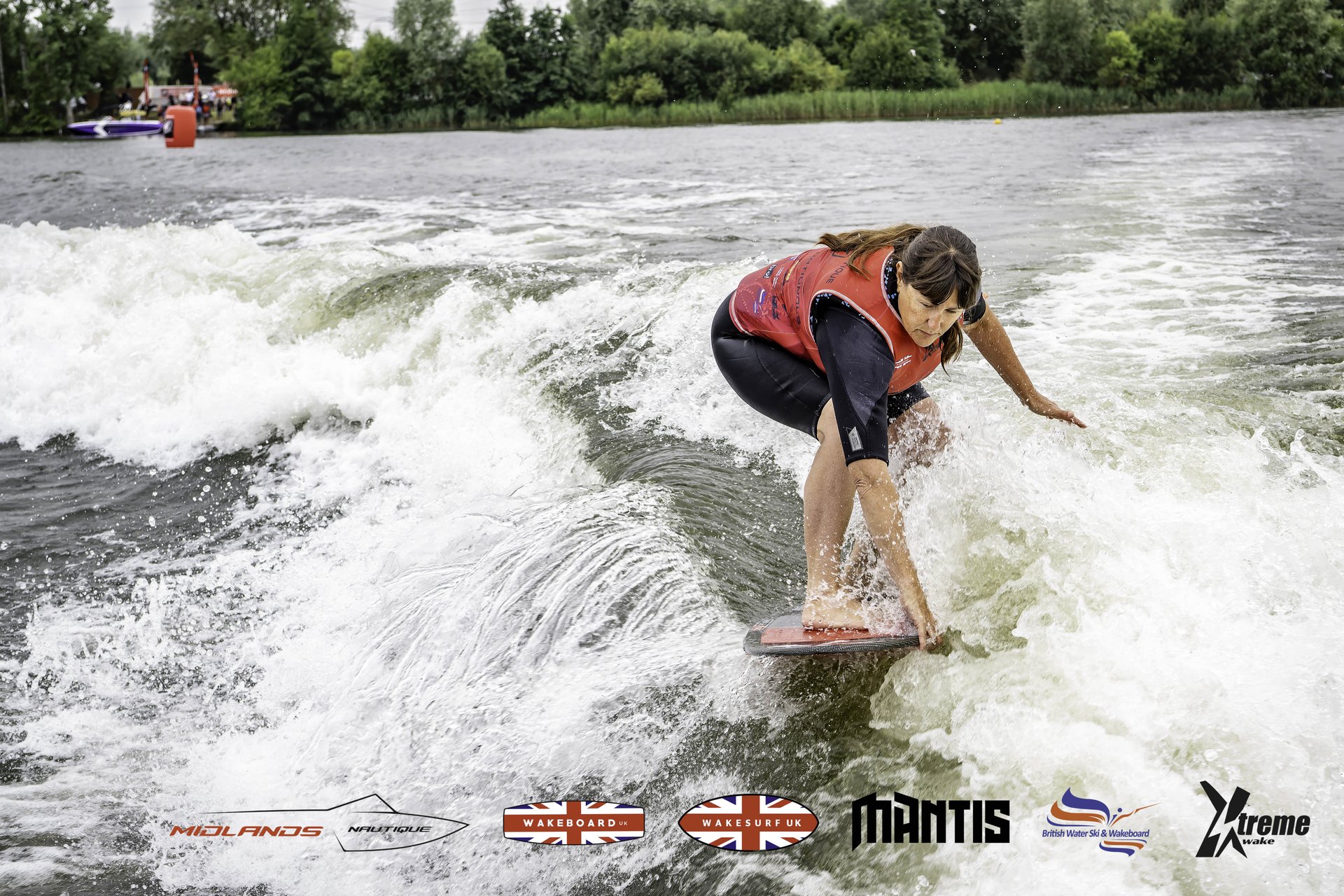 Rider at the 2024 Midlands Nautique UK Wake Nationals Wakesurf