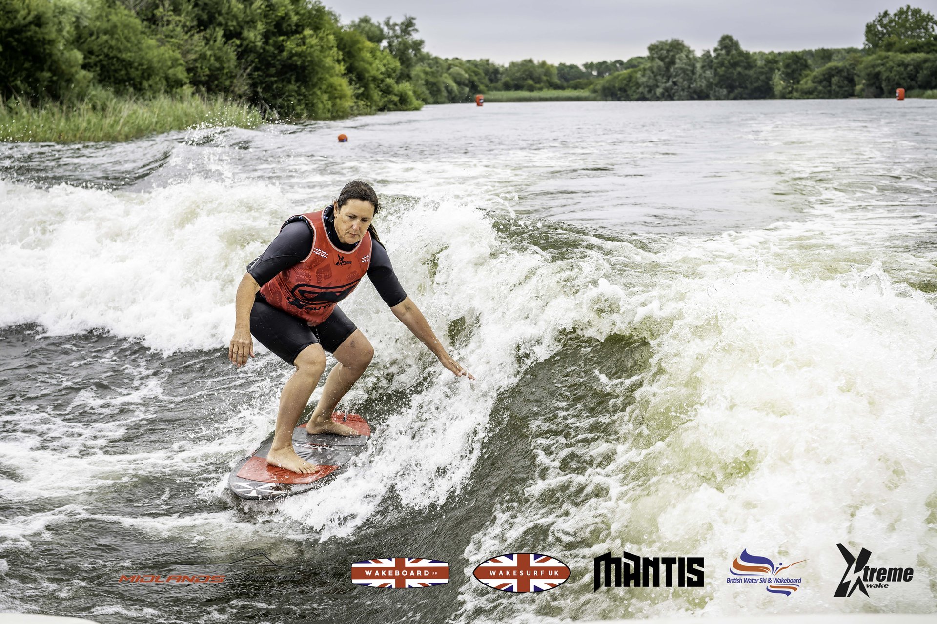 Rider at the 2024 Midlands Nautique UK Wake Nationals Wakesurf