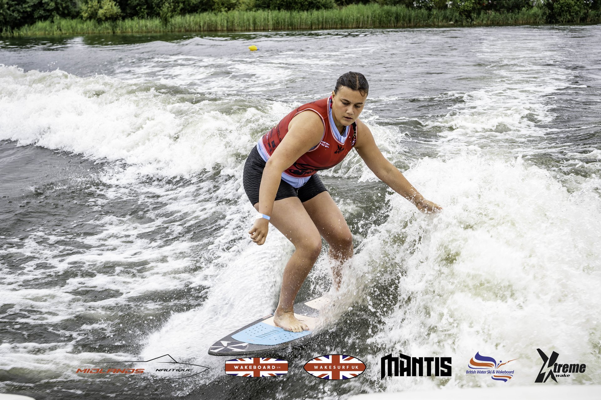 Rider at the 2024 Midlands Nautique UK Wake Nationals Wakesurf
