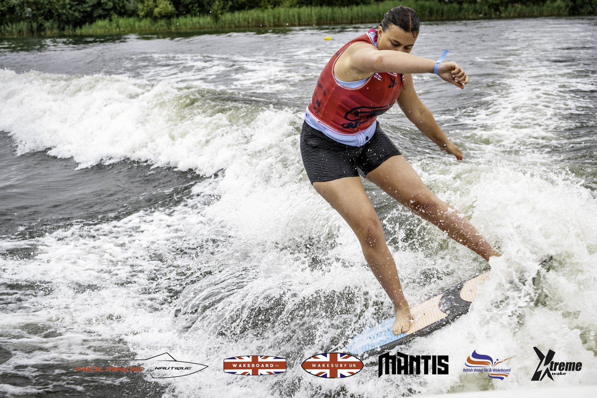 Rider at the 2024 Midlands Nautique UK Wake Nationals Wakesurf