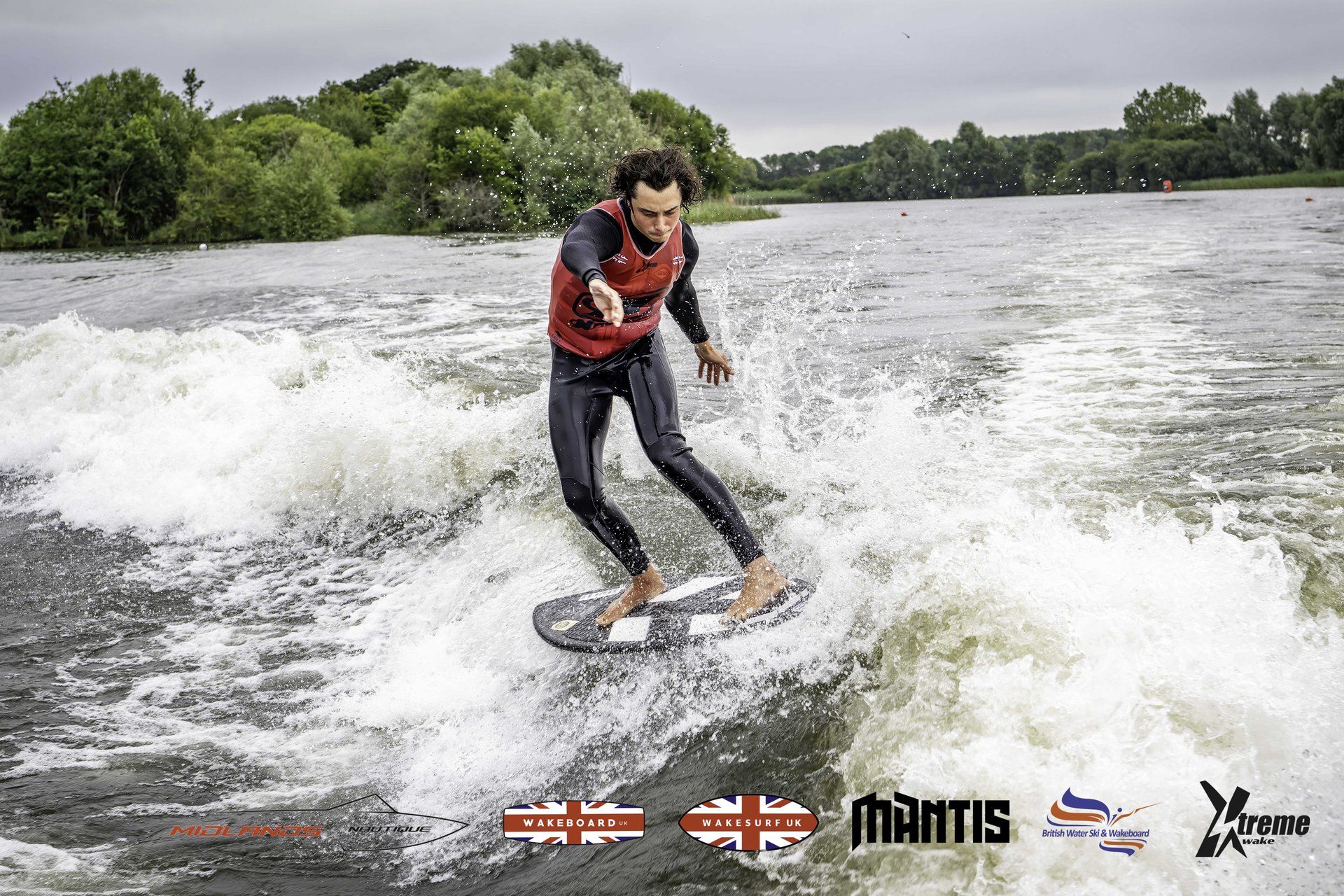 Rider at the 2024 Midlands Nautique UK Wake Nationals Wakesurf