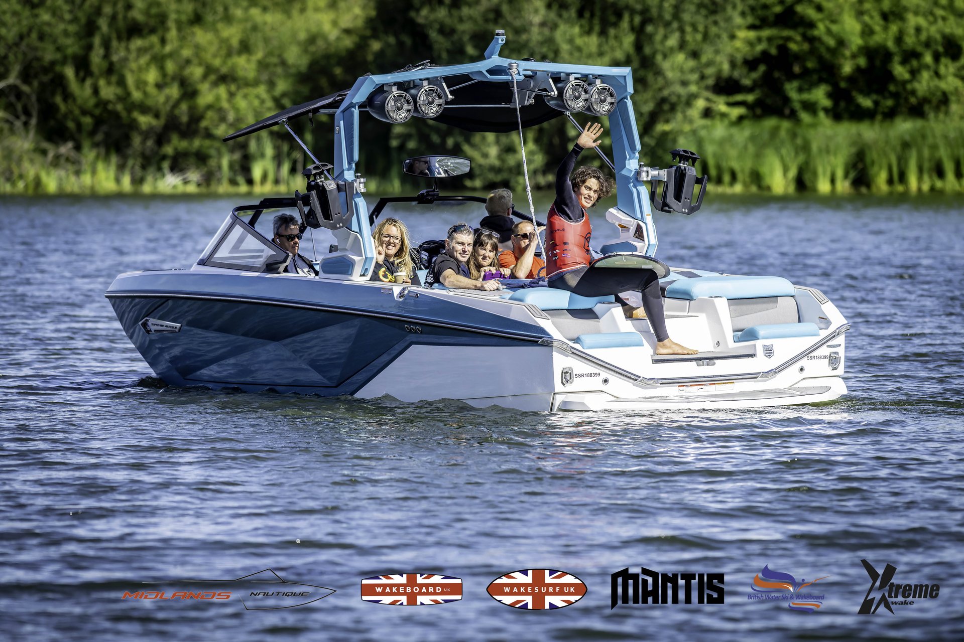 Rider at the 2024 Midlands Nautique UK Wake Nationals Wakesurf