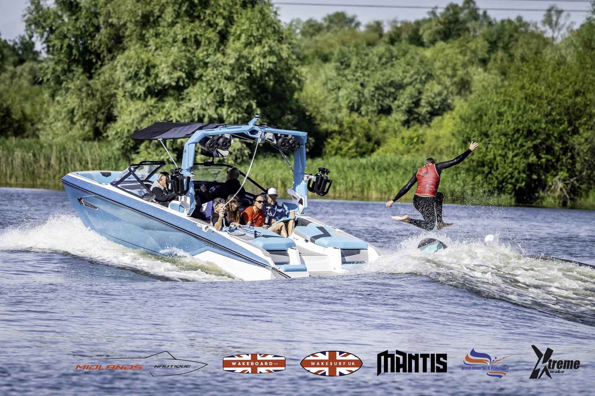 Rider at the 2024 Midlands Nautique UK Wake Nationals Wakesurf