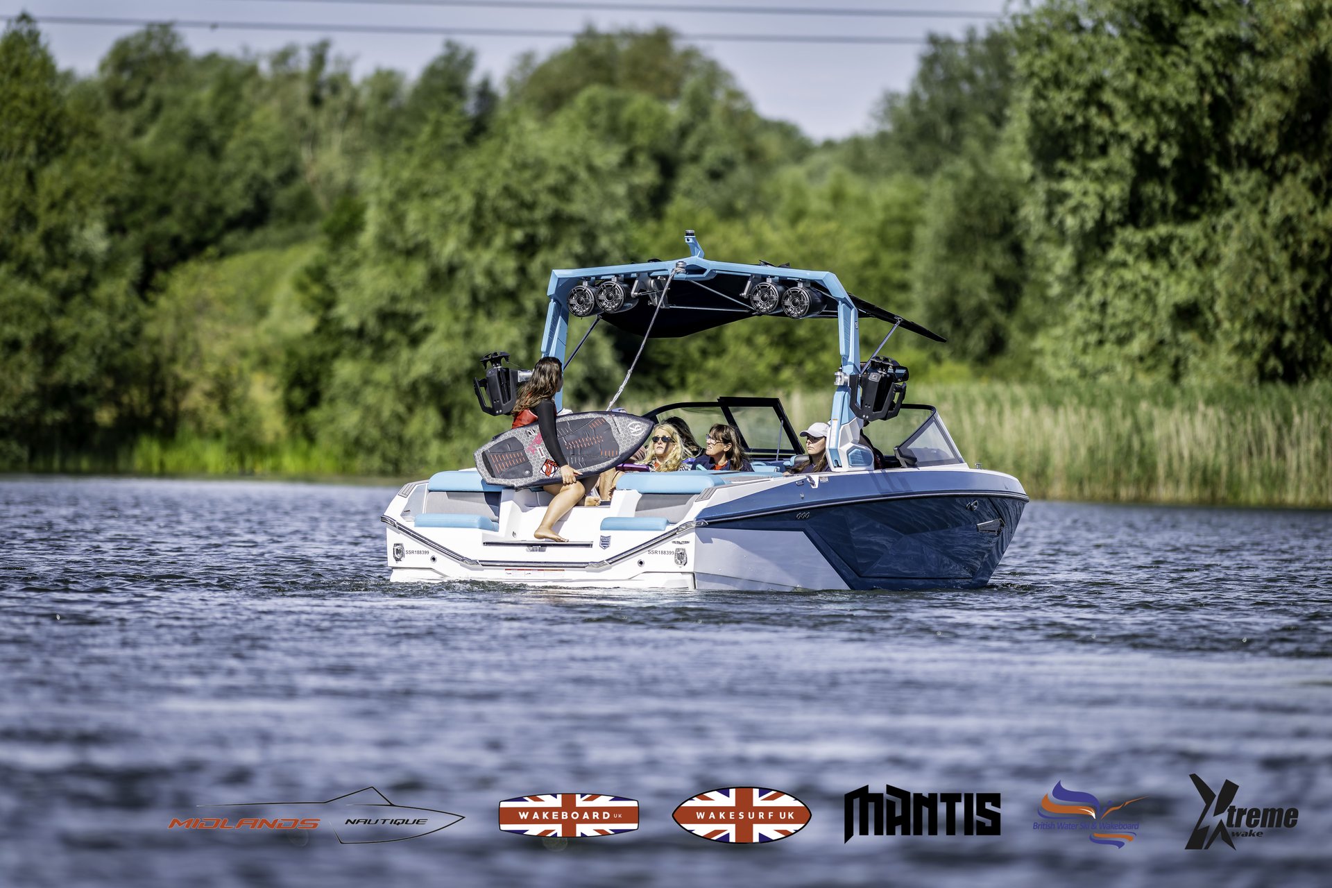 Rider at the 2024 Midlands Nautique UK Wake Nationals Wakesurf