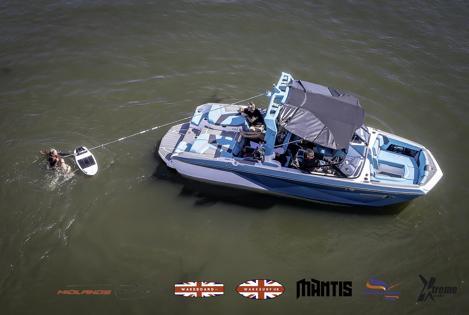 Rider at the 2024 Midlands Nautique UK Wake Nationals Wakesurf