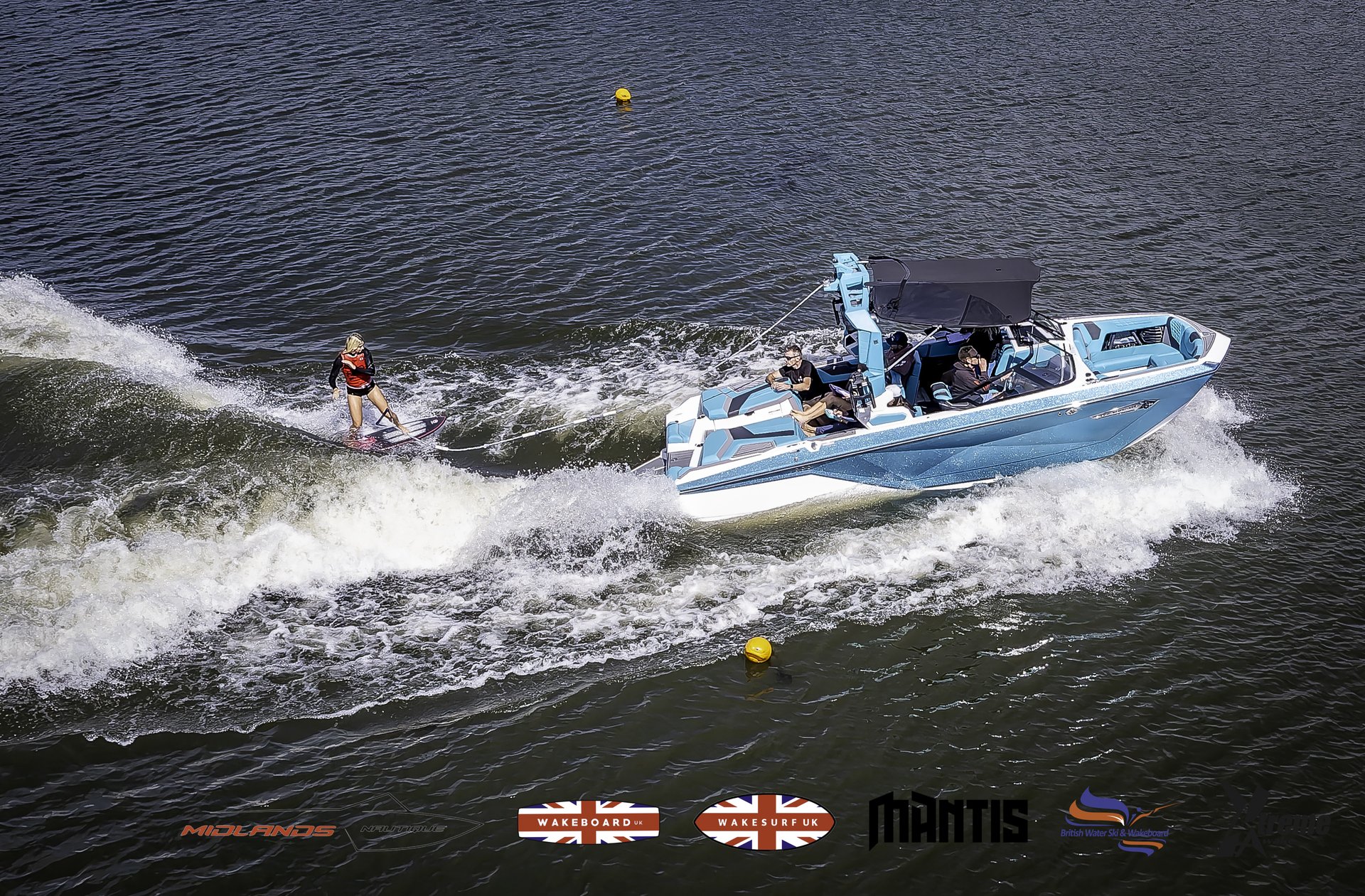 Rider at the 2024 Midlands Nautique UK Wake Nationals Wakesurf