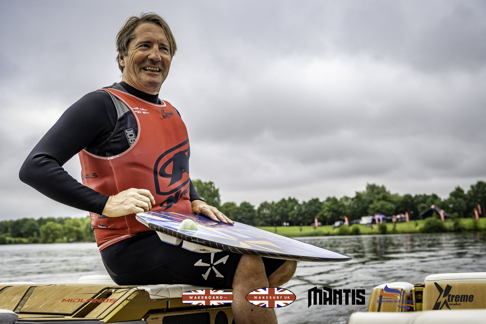 Rider at the 2024 Midlands Nautique UK Wake Nationals Wakesurf