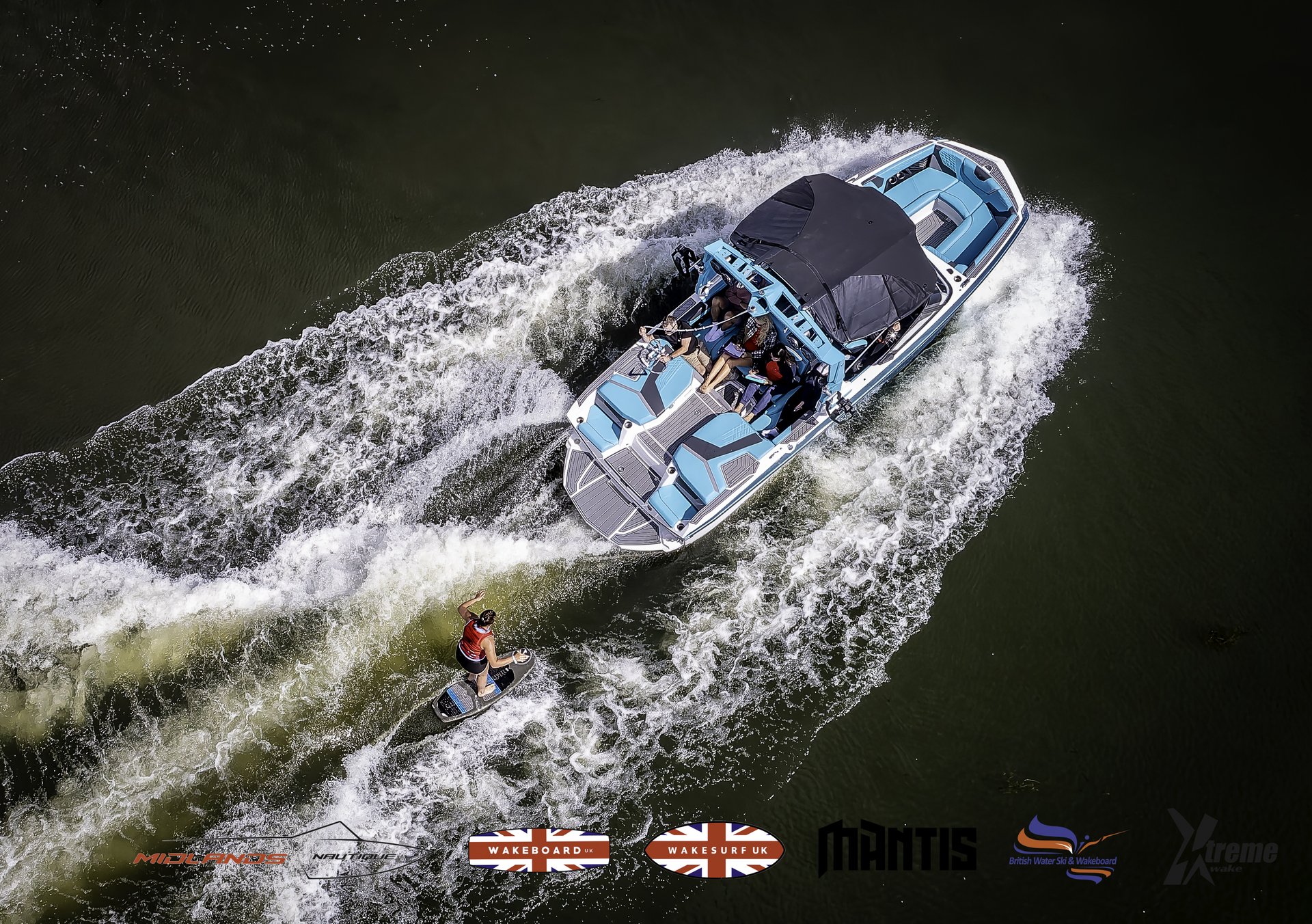 Rider at the 2024 Midlands Nautique UK Wake Nationals Wakesurf