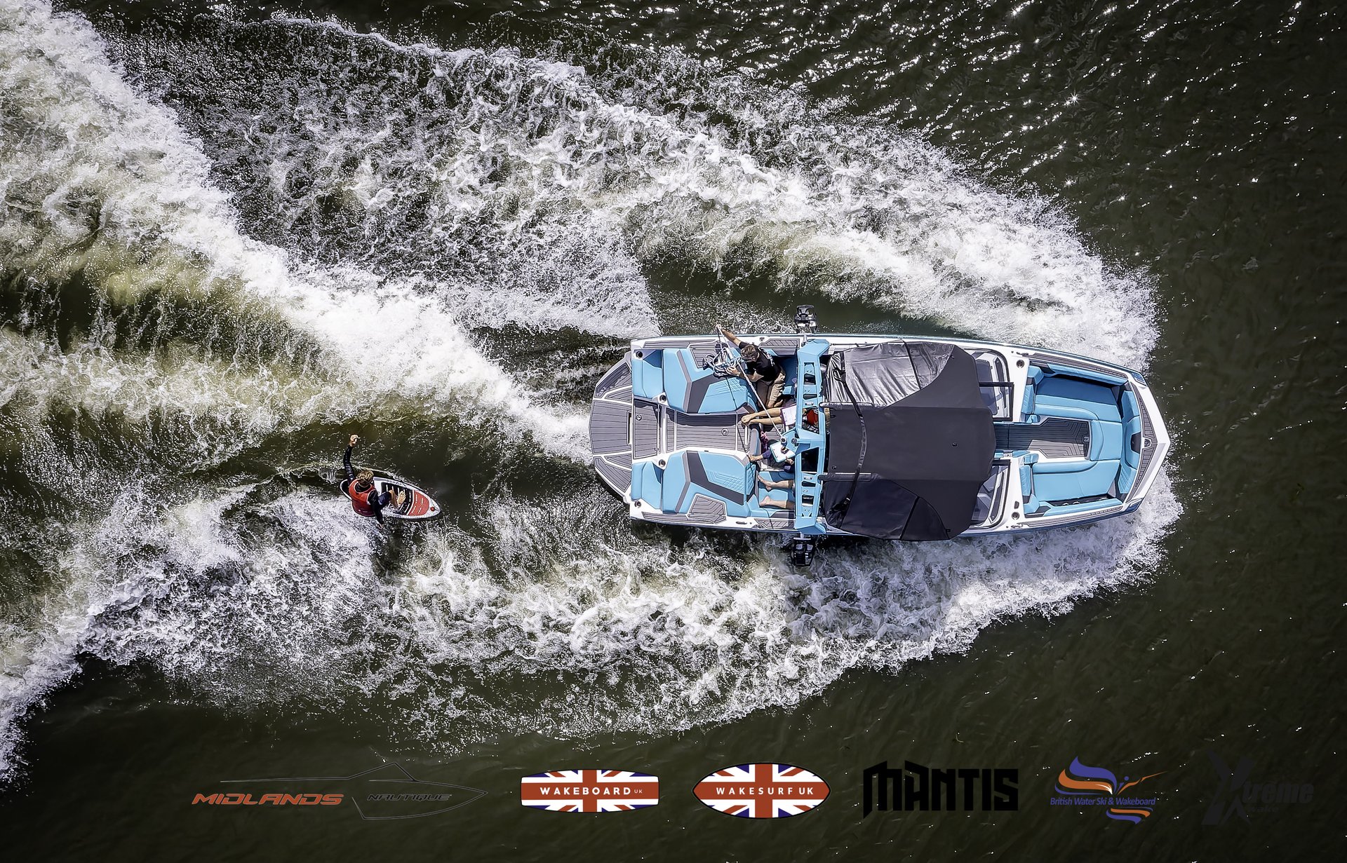 Rider at the 2024 Midlands Nautique UK Wake Nationals Wakesurf