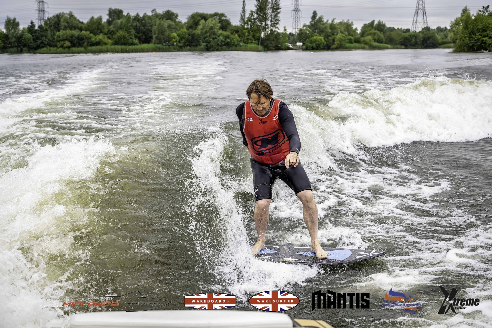 Rider at the 2024 Midlands Nautique UK Wake Nationals Wakesurf